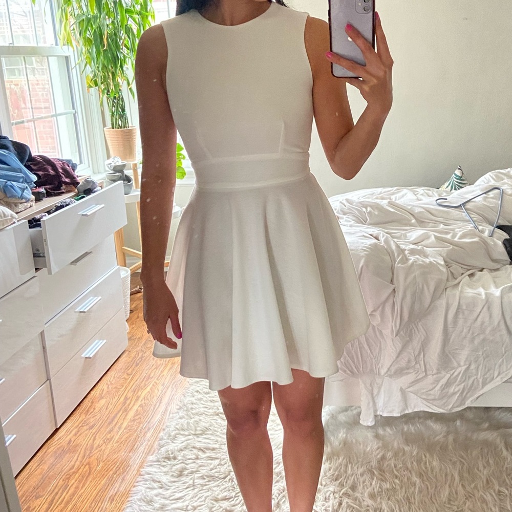 White Asos mini dress, sleeveless, size 1 petite
